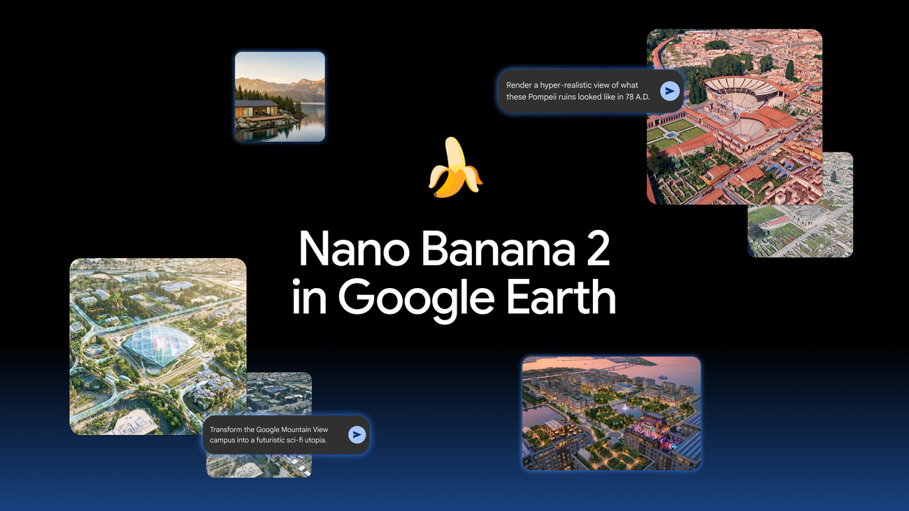 SearchMarket разбирает: Transform any place with Nano Banana in Google Earth
